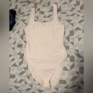 Cream Sleeveless Bodysuit